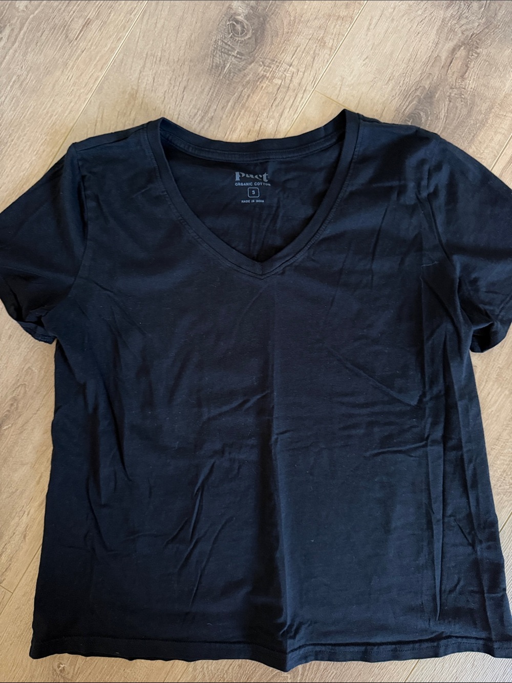 Pact Black Short Sleeve Tee